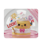 花火ホイップクリームケーキ(四角型)（個別スタンプ：3）