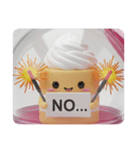 花火ホイップクリームケーキ(四角型)（個別スタンプ：5）