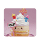 花火ホイップクリームケーキ(四角型)（個別スタンプ：7）