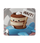 青い飛行機に乗るティラミス(四角型)（個別スタンプ：3）