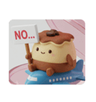 青い飛行機に乗るティラミス(四角型)（個別スタンプ：6）