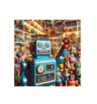 [アレンジ用]レトロなブリキのロボット（個別スタンプ：2）