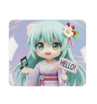 音符精霊みなみちゃんカプセルトイ（個別スタンプ：3）