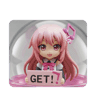 音符精霊みなみちゃんカプセルトイ（個別スタンプ：6）