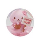 桜餅ちゃんティータイムカプセルトイ(丸型)（個別スタンプ：4）