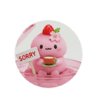 桜餅ちゃんティータイムカプセルトイ(丸型)（個別スタンプ：5）