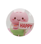 桜餅ちゃんティータイムカプセルトイ(丸型)（個別スタンプ：8）