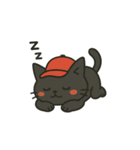 ゆるっと畑の黒ねこ日和（個別スタンプ：3）