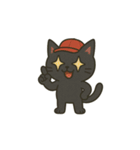 ゆるっと畑の黒ねこ日和（個別スタンプ：12）