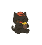 ゆるっと畑の黒ねこ日和（個別スタンプ：20）