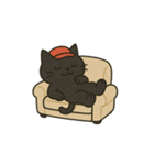 ゆるっと畑の黒ねこ日和（個別スタンプ：21）