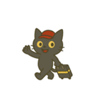 ゆるっと畑の黒ねこ日和（個別スタンプ：35）