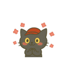 ゆるっと畑の黒ねこ日和（個別スタンプ：36）