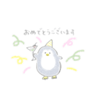 えんぴつぺんぎん【修正版】（個別スタンプ：16）