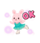 フィギュアスケート⛸️うさぎさん（個別スタンプ：15）