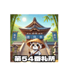 四国お遍路タヌキ君愛媛寺院伊予パワスポ編（個別スタンプ：28）