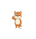 【敬礼動物 2】（個別スタンプ：2）