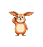 【敬礼動物 2】（個別スタンプ：3）