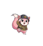 【敬礼動物 2】（個別スタンプ：13）