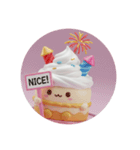 花火ホイップクリームケーキ(丸型)（個別スタンプ：7）