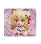 猫耳フードパーカーみなみちゃん（個別スタンプ：3）