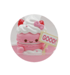 ホイップクリームマカロンちゃん(丸型)（個別スタンプ：1）
