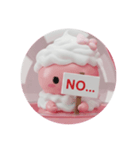 ホイップクリームマカロンちゃん(丸型)（個別スタンプ：5）