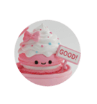 ホイップクリームマカロンちゃん(丸型)（個別スタンプ：7）
