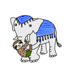 ナマケモノ達の夏です（個別スタンプ：3）