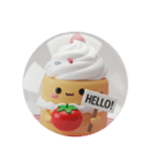 トマトホイップクリームケーキちゃん(丸型)（個別スタンプ：5）
