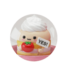 トマトホイップクリームケーキちゃん(丸型)（個別スタンプ：8）