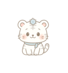 まるっとやさしいホワイトタイガーしらたま（個別スタンプ：18）