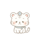 まるっとやさしいホワイトタイガーしらたま（個別スタンプ：19）