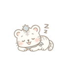 まるっとやさしいホワイトタイガーしらたま（個別スタンプ：21）