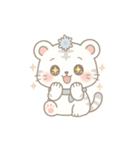 まるっとやさしいホワイトタイガーしらたま（個別スタンプ：25）