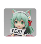 猫耳メイド精霊みなみちゃん（個別スタンプ：1）