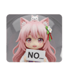 ねこのせ精霊みなみちゃんカプセルトイ（個別スタンプ：3）