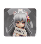 ねこのせ精霊みなみちゃんカプセルトイ（個別スタンプ：7）