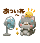 ねこねこにゃんこ♡夏に役立つ（個別スタンプ：4）