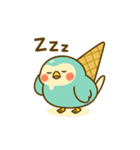アイスインコ★ピーチルのひんやりスタンプ（個別スタンプ：12）