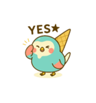 アイスインコ★ピーチルのひんやりスタンプ（個別スタンプ：20）