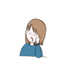 表情豊かな人達と鳥の幅広い日常会話（個別スタンプ：11）