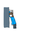 表情豊かな人達と鳥の幅広い日常会話（個別スタンプ：13）