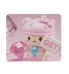 ジュエリーマカロンちゃん(四角型)（個別スタンプ：1）