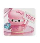 ジュエリーマカロンちゃん(四角型)（個別スタンプ：6）