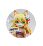 ちいみなアイスコーヒー(丸型)（個別スタンプ：5）