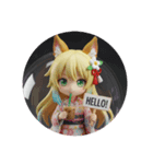 ちいみなアイスコーヒー(丸型)（個別スタンプ：8）