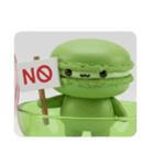 抹茶マカロンちゃん(四角型)（個別スタンプ：2）