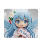 天使みなみちゃんの幸運の翼（個別スタンプ：1）