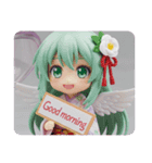 天使みなみちゃんの幸運の翼（個別スタンプ：3）